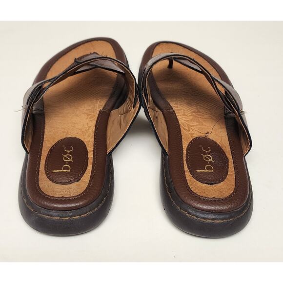 B.Ø.C Women's Sandals 10M Brown Flip Flop Strap Thong Shoes Comfort Size 9M - Picture 6 of 8